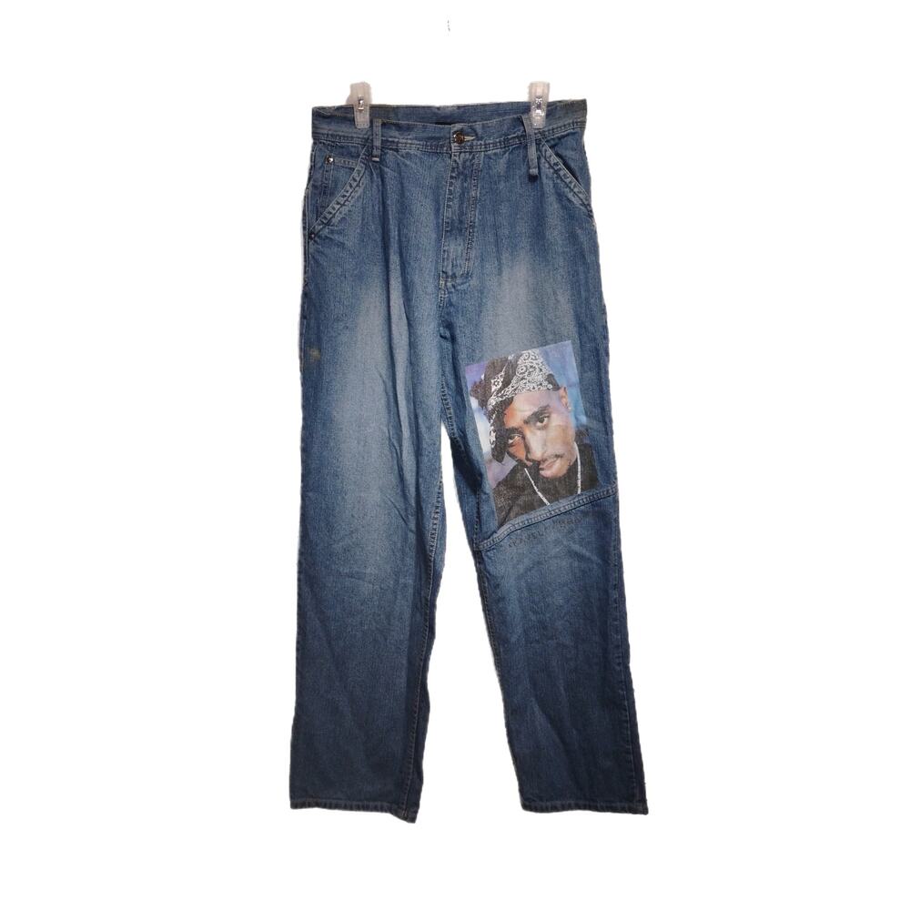 Makaveli Men's Tupac Jeans Size 34X34